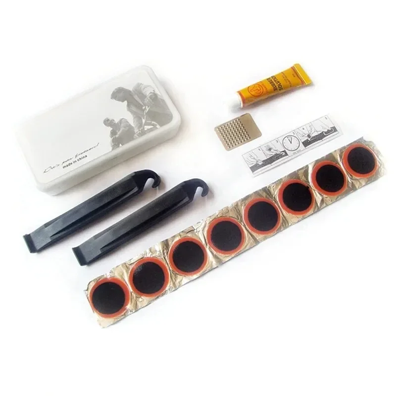 AliExpress UK Bicycle Flat Tire Repair Kit Tool Set 48pcs Portable Rubber Fetal Repair Tools Bike Inner Tube