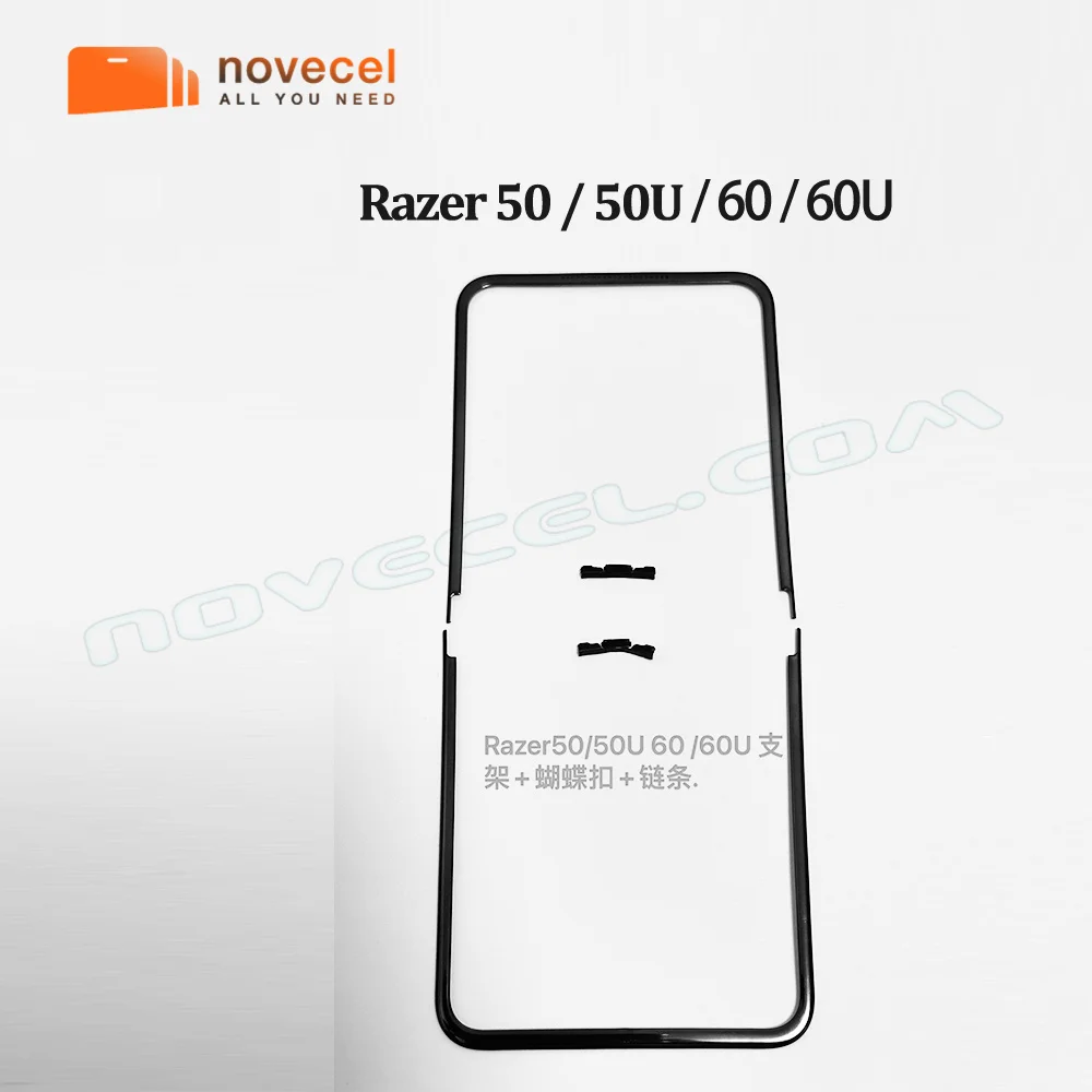 For Motorola Moto Razr 40 50 Ultra 50U Front Screen Stand Middle Bezel Frame LCD Display Bracket Plastic Hoder Repair Parts