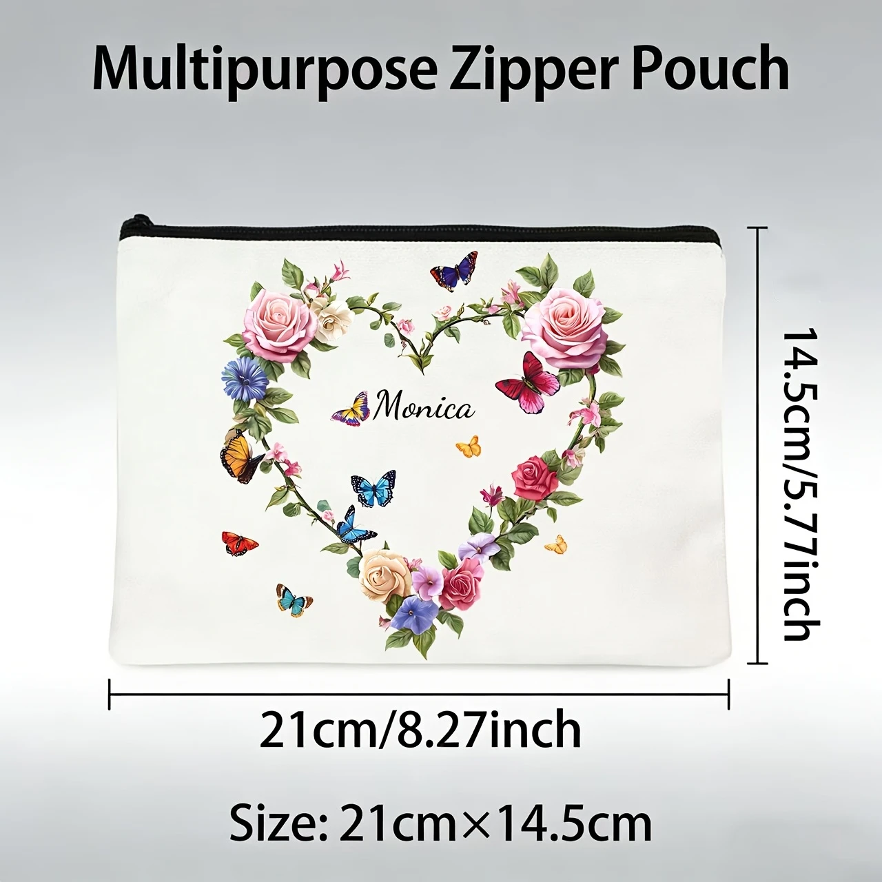 Personalized Customized Souvenir Items, Romantic High-End Heart-Shaped Wreath Print, Exclusive Name Design Shows Uniqueness.