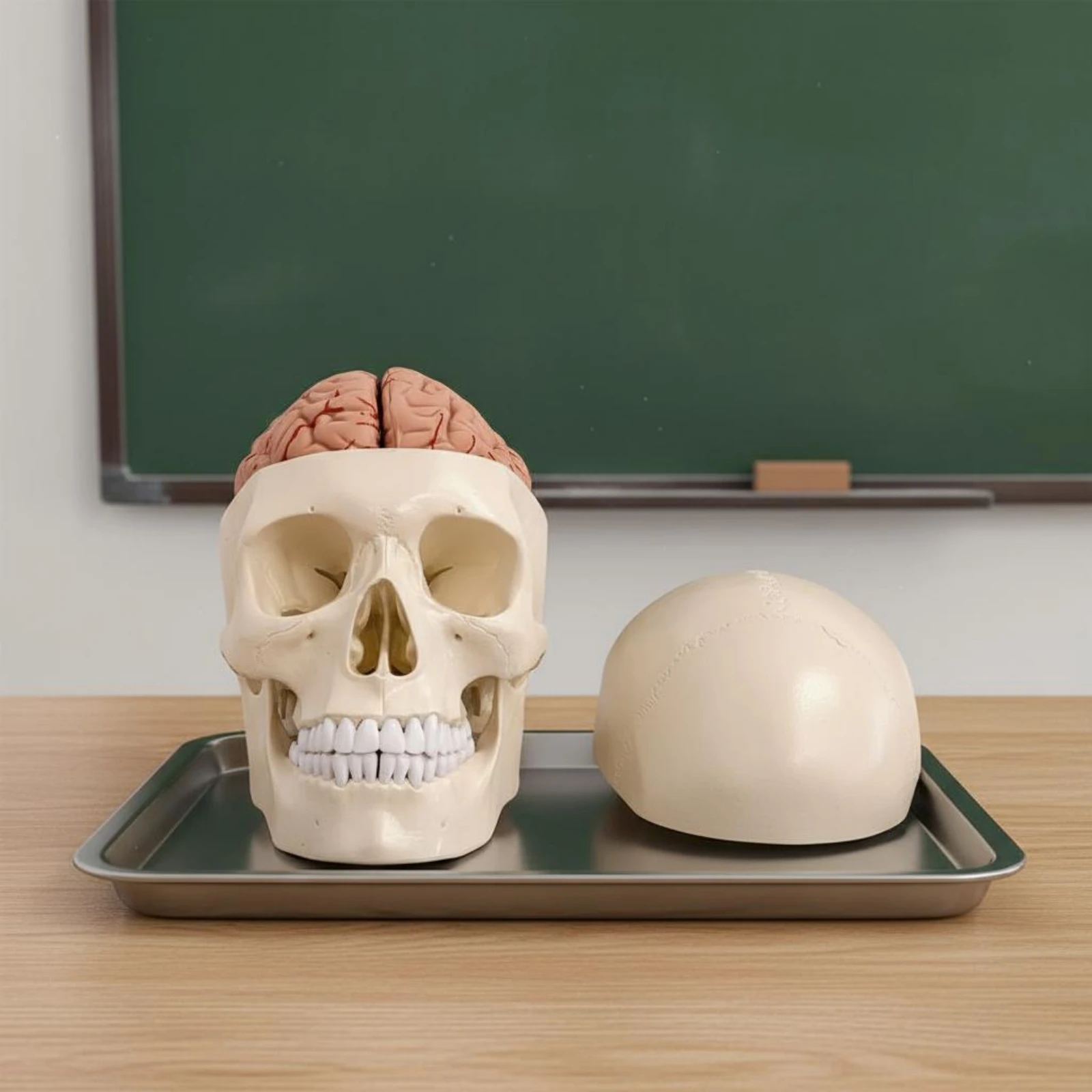 Life-Size Human Brain Model Educational Aid PVC Material for Medical Students Teachers Classroom Learning Tool