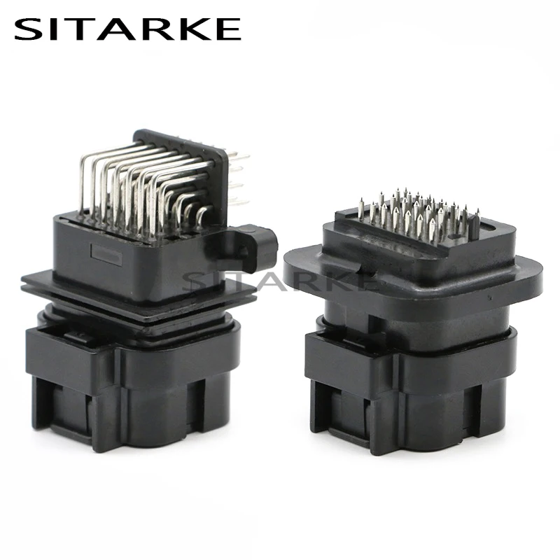 1 Set 26 Pin AMP Super Seal Housing Plug Automobile Male Female Connector Includes Terminal 3-1437290-7 9-6437287-8 6437288-6