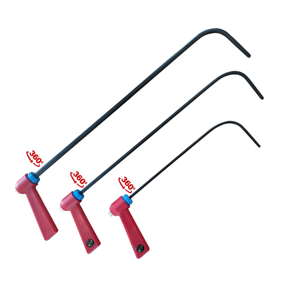 3 Piece Steel Rod Paintless Dent Repair Heat Treated Damage Removal Set Auto Car Body Hail Fix Hook PDR Tools Equipment