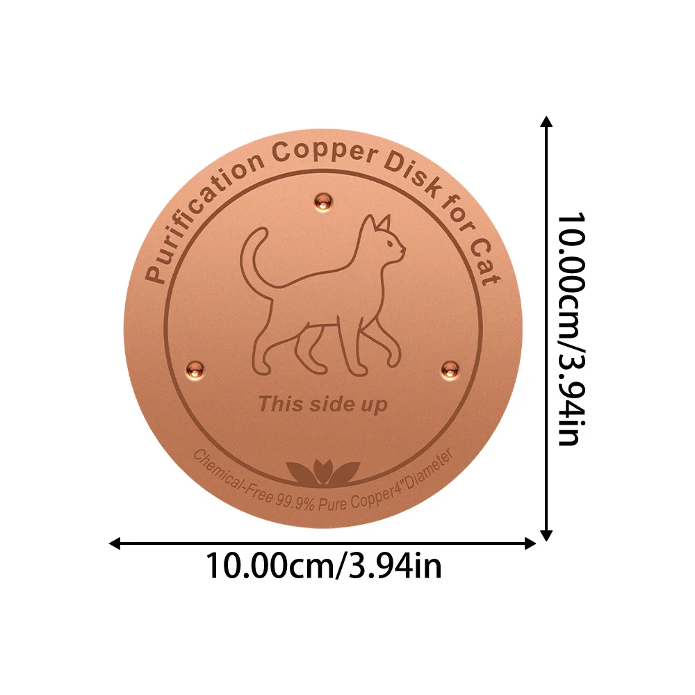 99.99% Pure Copper Water Purification Disc for Cats Birds Dogs Effectively Inhibits Algae Growth And Odors Safe for Small Pets image 4