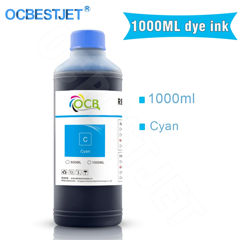 Imagem -04 - Tinta de Tintura para Canon 1000ml Ipf 8000s 9000s 8010s 9010s 8100 9100 Impressora Canon Ipf 8410s 9410s 6400s 6410s