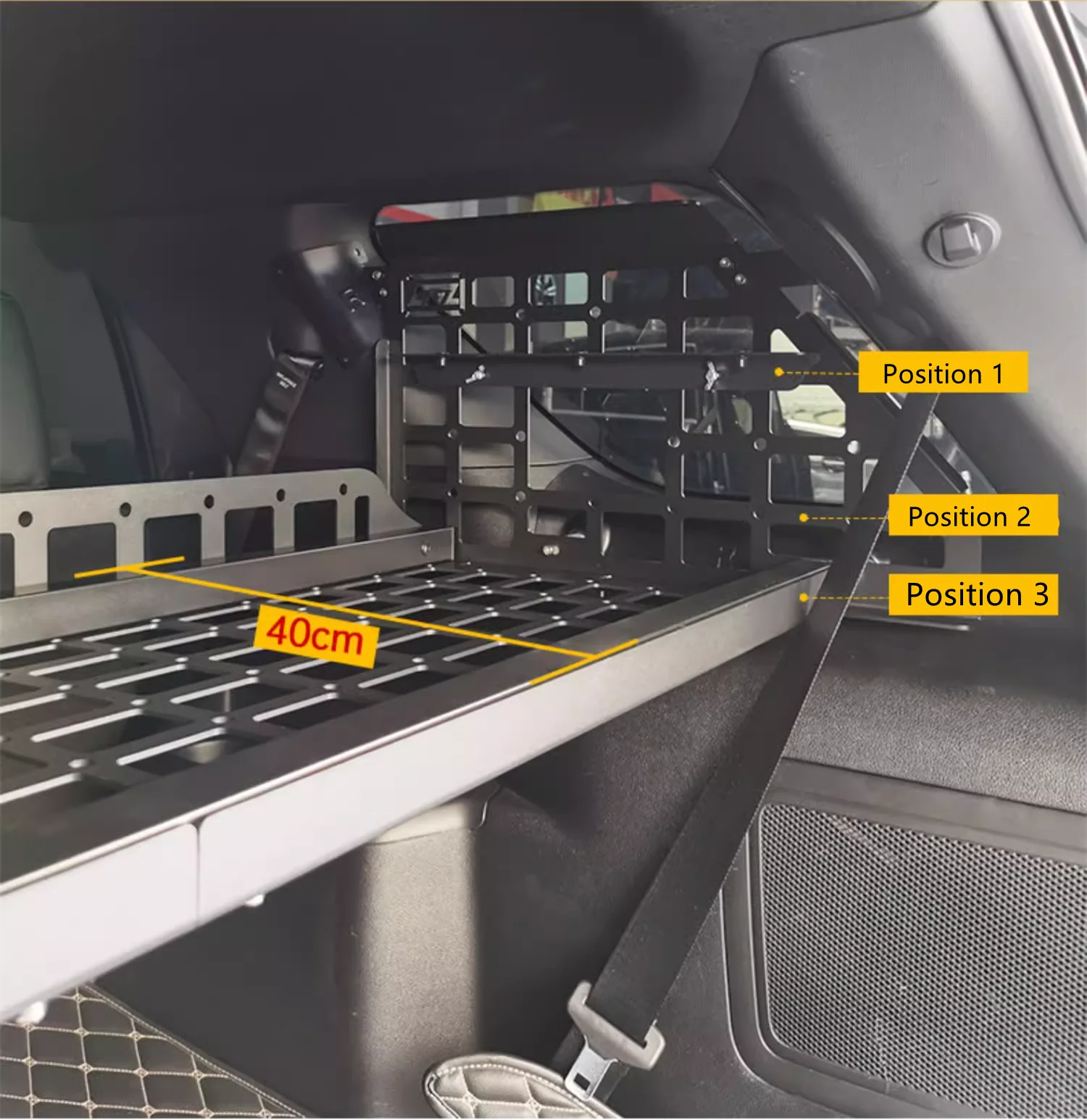 For Ford Explorer 2011-2019 Modular Storage Panel Shelf Modification Rear Trunk Debris Rack Storage Molle panel