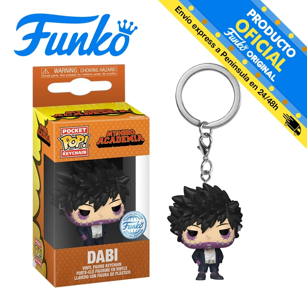 Funko Pop! My Hero Academy keychain-ShDabi (Hideout) exclusive, 68893, original, toys, boys, girls, gifts, collector, dolls, shop, box, new, official license