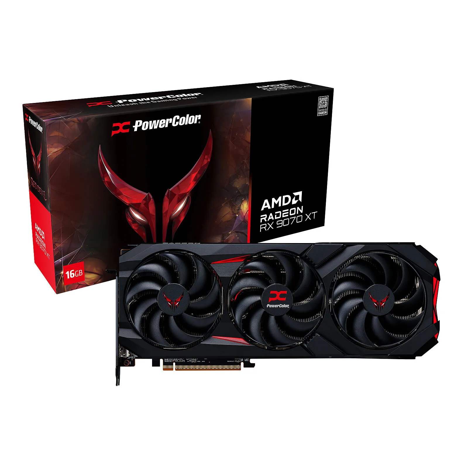 

BEST SALES 2025 New POWEER COLOR Red Devil AMD Radeon RX 9070 XT 16GB GDDR6 PCIe 5.0 RX 9070XT GPU RX9070 X