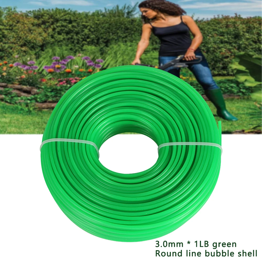 1Roll 3.0mm 1LB Line Lawn Mower Nylon Lawn Mower Rope Lawn Mower Rope Lawn Mower Rope Long Round Coil Grass Replacement