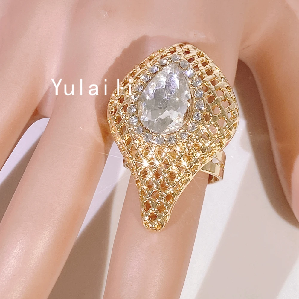 Anxiety Ring Gold Plated Delicate Ring Sets For Women Bridal Wedding Party Jewelry Accessories Free Shipping In Nigeria Yll