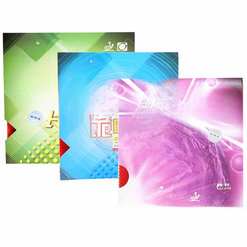 Double Fish-Éponge professionnelle en caoutchouc pour tennis de table, picots longs, 1615