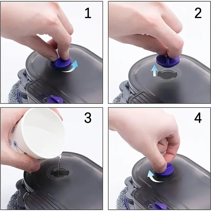 Electric Mop Head For Dyson V7 V8 V11 V10 V15 Vacuum Cleaner Accessories Attachment With Water Trank with Red Trigger image 4