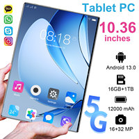 2025 New 10.36Inch Original Tablet 16GB Ram 1TB Rom Android13.0 Dual SIM 10 Core 12000mAh Bluetooth WIFI 5G Network Tablet PC