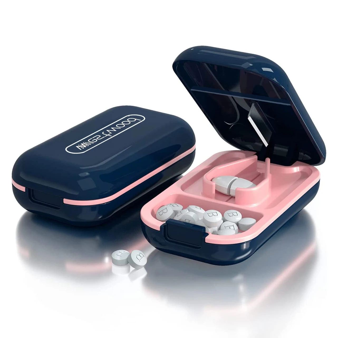 Compact Pill Cutter & Splitter - Perfectly Cut Small & Large Pills Anywhere