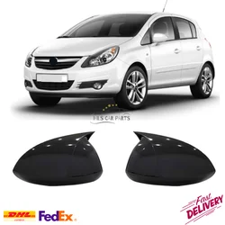 Bat Mirror Cover for Opel Corsa D 2006-2014 Car Accessories OPC GTC Piano Black Tuning Auto Sport Design Side