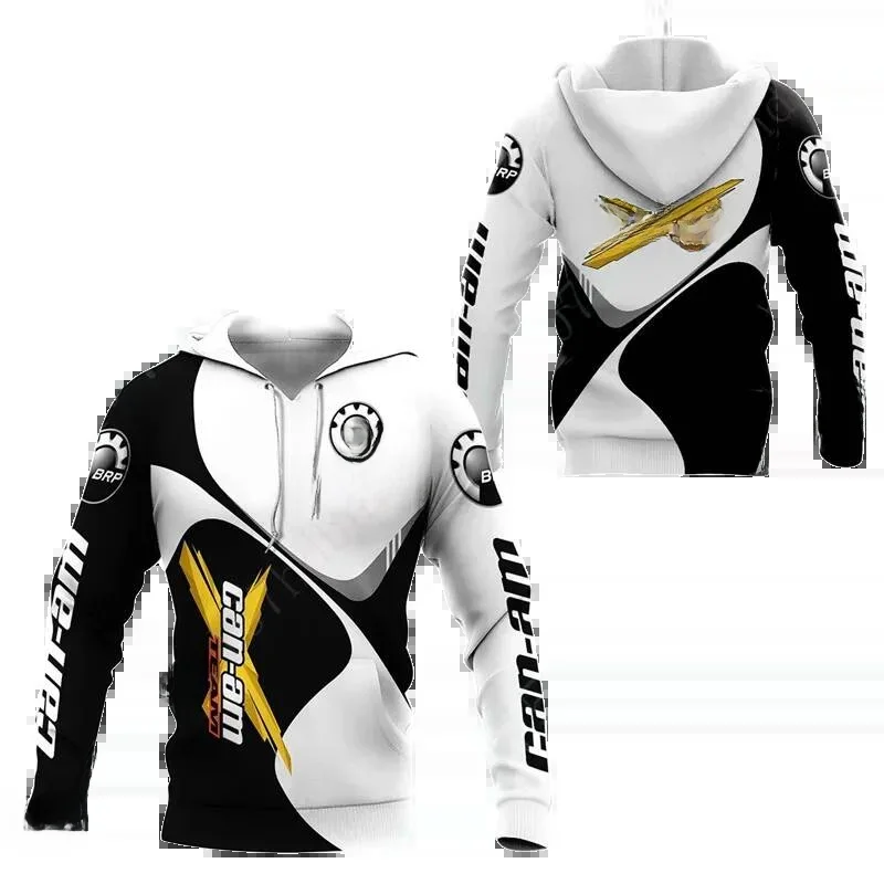Herrenmode 3D Schnee Off Road Motorrad Muster Hoodie Frühling und Herbst Outdoor Sport Berg Off Road