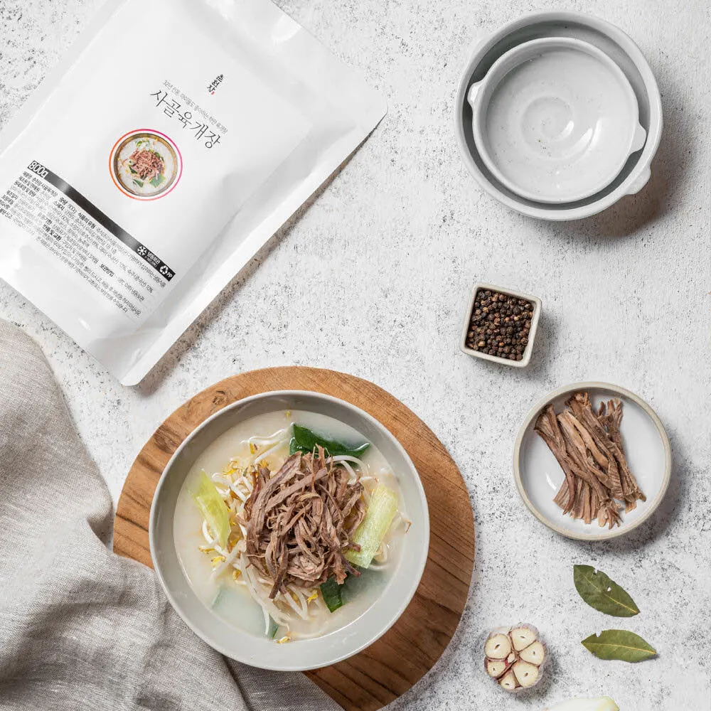 춘천 로컬맛집 춘천장 대용량 사골육개장 800g, 3팩/5팩/9팩