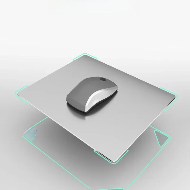Podkładka pod mysz ze stopu aluminium Duża, antypoślizgowa, wodoodporna, lekka i trwała podkładka pod mysz do notebooka Premium ze zszytymi krawędziami — zdjęcie produktu 7