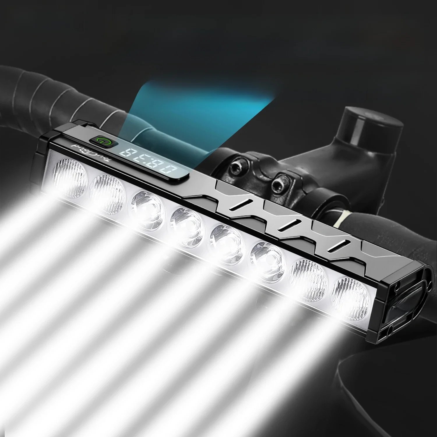 AliExpress TouCloud 5/8LEDS Bicycle Lights Front High Lumen Bike Light 10000mAh Power Bank Flashlight USB Charging MTB Road Cycling Lamp Accessorie