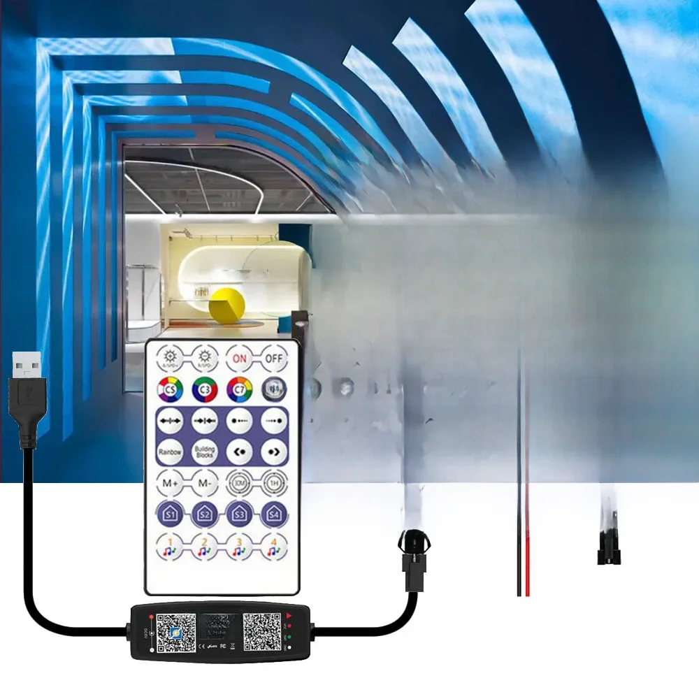 Écran de panneau LED adressable individuellement, matrice WS2812B, 48/64/256 Pixels, Module lumineux USB, contrôleur Bluetooth/WIFI