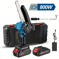 800W Cordless Electric Chainsaw for Makita 18V Battery 6 inch Mini Portable Chainsaw 3000RPM for Tree/Branch/Wood Baking