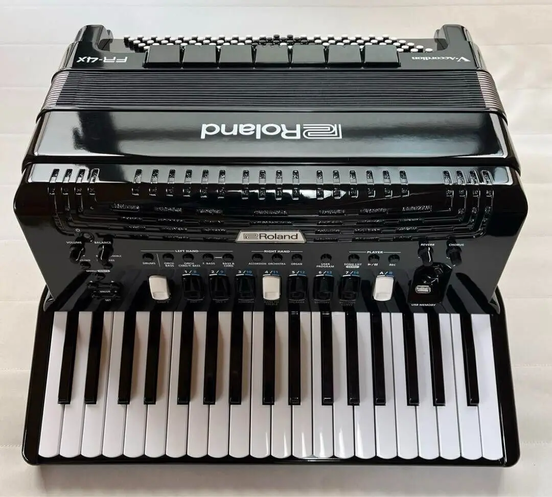 ใหม่! Roland V-Accordion FR-8X หีบเพลงสีดํา