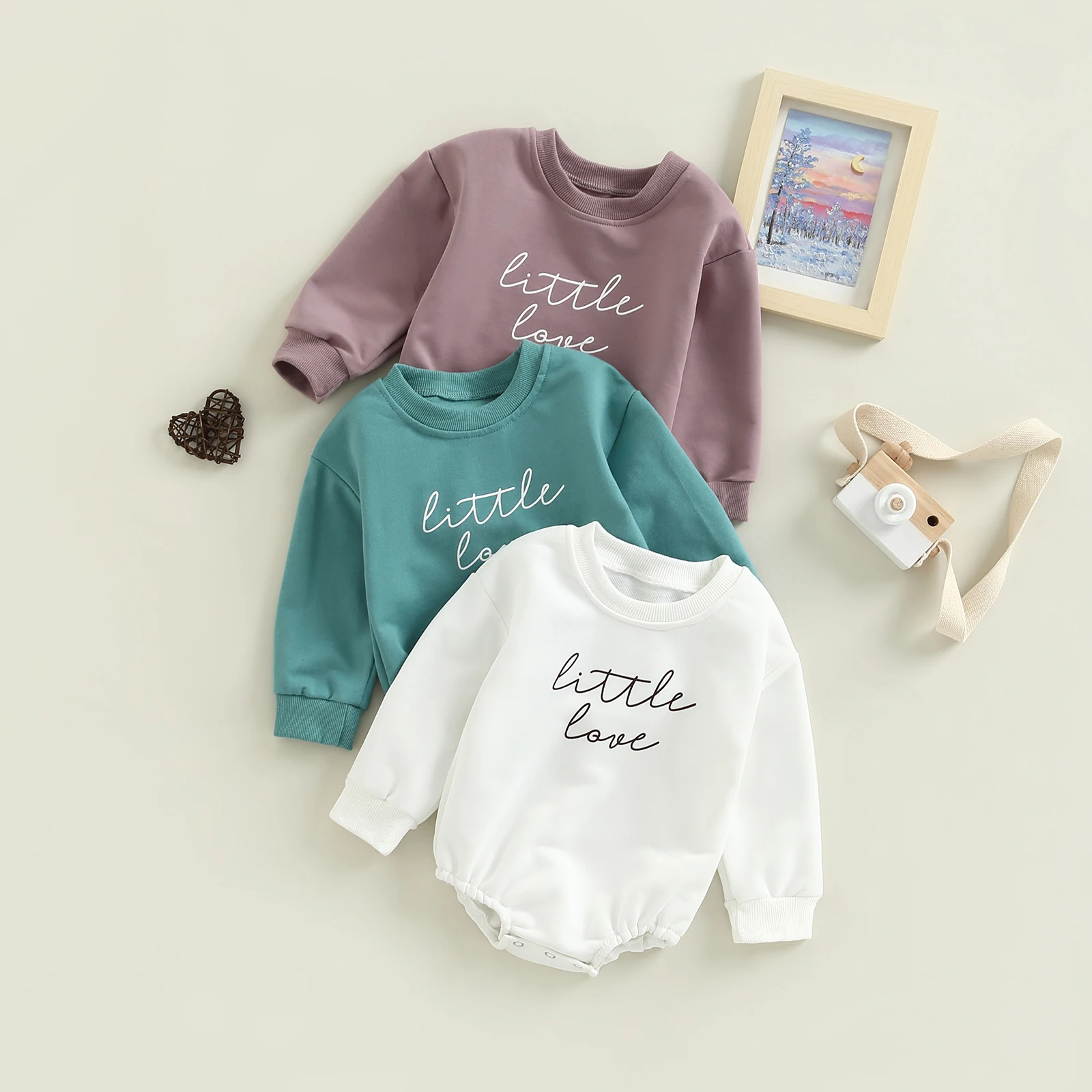 BeQeuewll Toddler Baby Boys Girls Sweatshirts For Fall And Spring Long Sleeve Letter Print Pullovers Tops Kid Clothes Tops