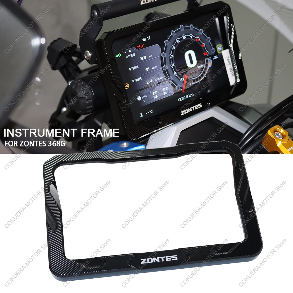 

for ZONTES 368G Motorcycle instrument Cover Protective Cover Aluminum Alloy Display Screen Decorative Protective Cover