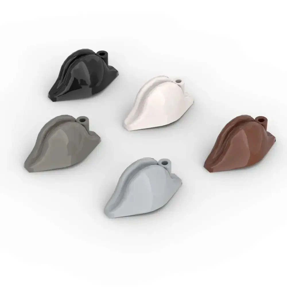 MOC 10 pièces Compatible 2528 Pirate Bicorne couvre-chef chapeau blocs de construction ensemble briques partie unie particules bricolage jouets pour enfants cadeaux