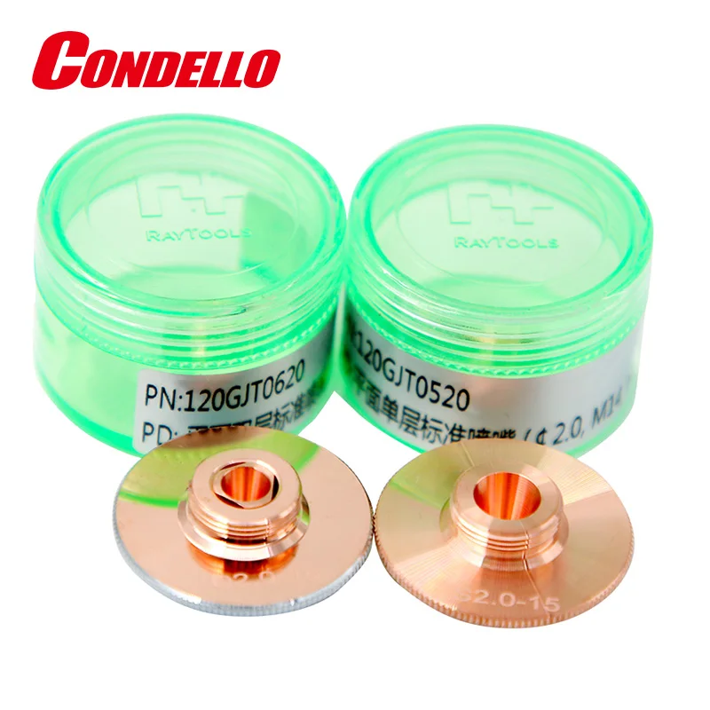 Condello – buse Laser Double monocouche Raytools R32-A, pour découpe de Fiber, Machine CNC