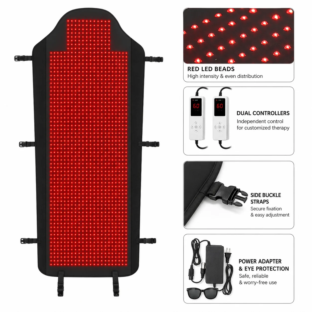 Custom Flexible LED Body Spa System 660 850nm Red Light Skin Rejuvenation Beauty Equipment