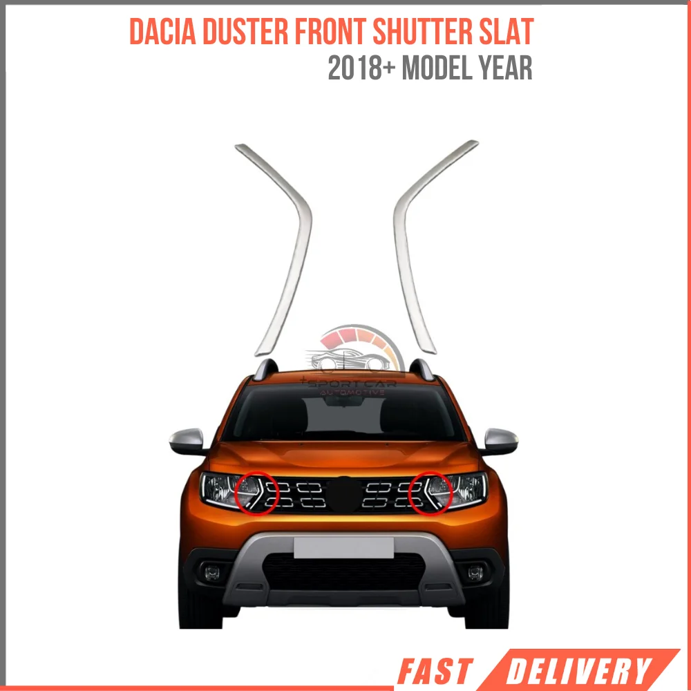 

For Dacia Duster 2018 And After Front Blinds Fragment Chrome Styling Accessory High Quality Chrome