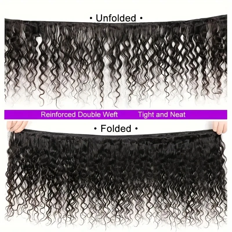 Peruaanse Watergolf Bundels Menselijk Haar Bundels 10-30Inch Natuurlijke Kleur Menselijk Haar Bundels Remy Hair Weave Extensions Voor Vrouwen