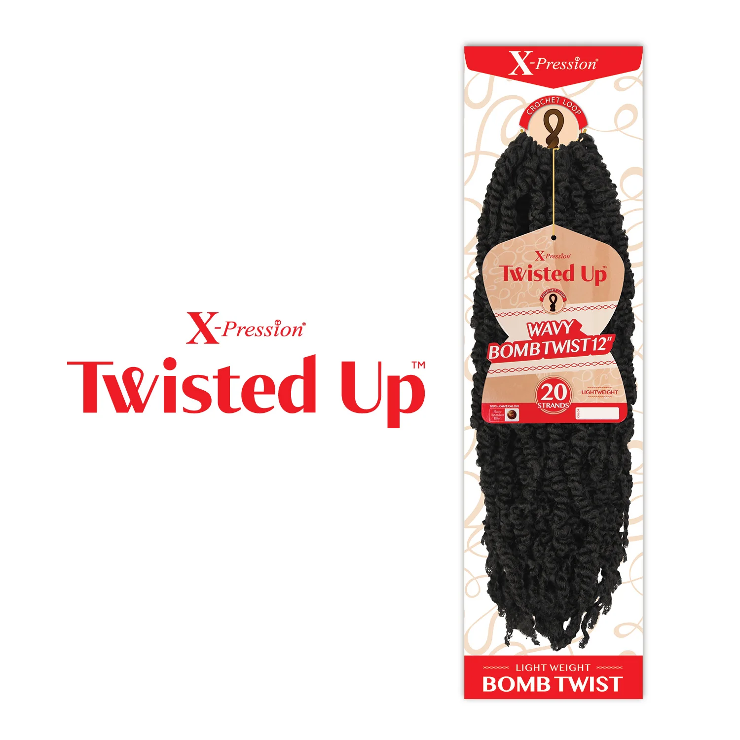 Outre Crochet Braids X-Pression Twisted up Wavy Bombtwist, Synthetic