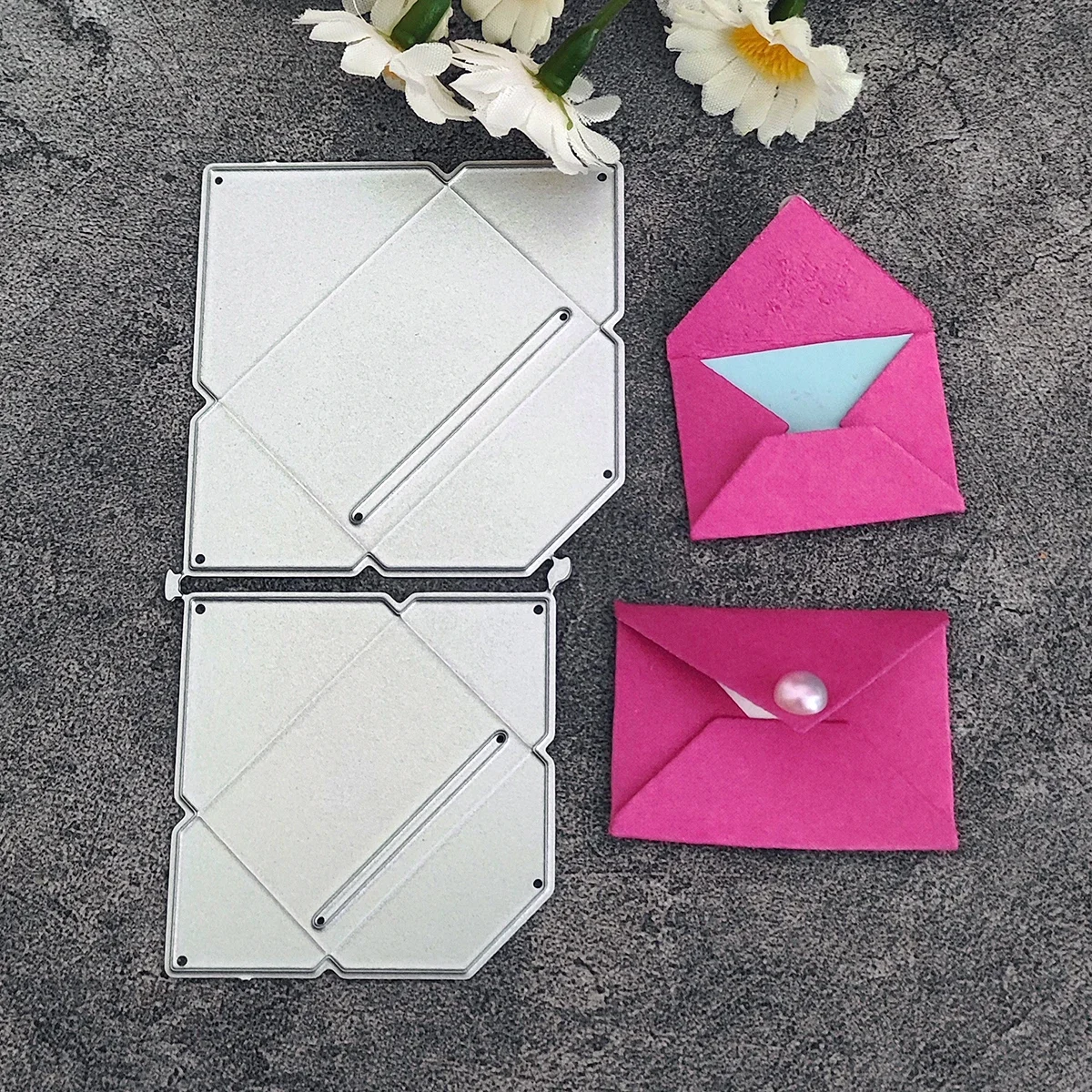 3D-zak Geschenkdoos Liefde Brief Envelop Snijden Dies Stencil Diy Scrapbooking Papier Kaart Sjabloon Vorm Embossing Ambacht - afbeelding 2