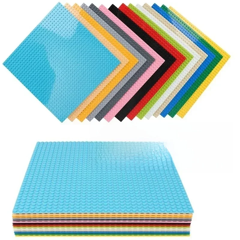 Plaques de Base classiques, blocs 32x32 32x16 50x50 points, plaques de base de construction en plastique ABS, briques à assembler, route urbaine, jouets de ville MOC, 3 pièces