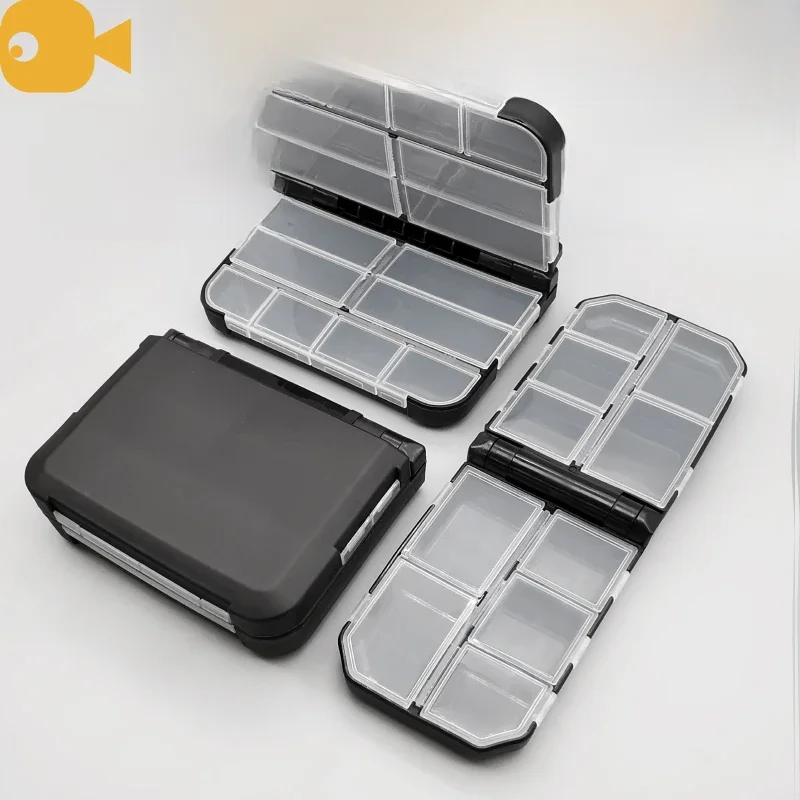 Lureholic caixas de equipamento de pesca para acessórios de isca, pressão de armazenamento,