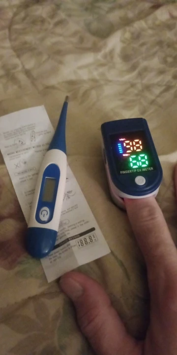 Pulse Oximeter Finger Clip Pulse Thermometer Electronic Soft Head Oral Armpit Temperature Measurement Household Adults Children photo review