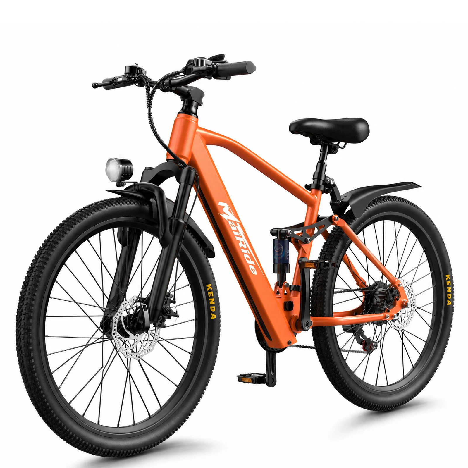 MaiRide GT900 Bici Elettrica da Montagna Tutto Terreno 26"×1.95", Batteria 36V 13Ah Autonomia 40-60KM, Bici Elettrica 21V 250W con Blocco NFC & Doppia Sospensione, E-Bike per Adulti 25KM/h