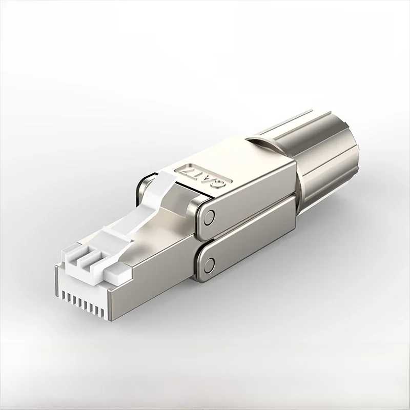 Rozpoczęty nowy-RJ45 8P8C nieekranowane ekranowane złącze polowe-RJ45 końcówka do kabla montażowego Cat.6/6A/7 23AWG — zdjęcie 2
