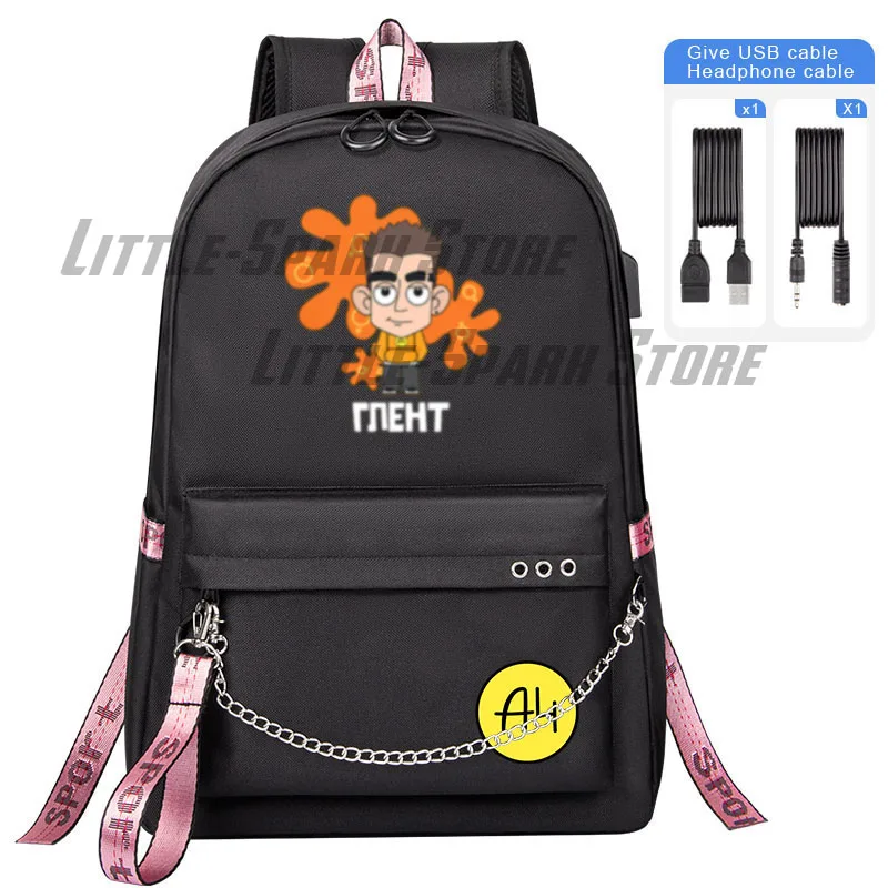 

Футболка А4 Риви А4 Kids Backpack Boy Girl school bag Cartoon Merch A4 Lamba Student school backpack USB Laptop Bagpack