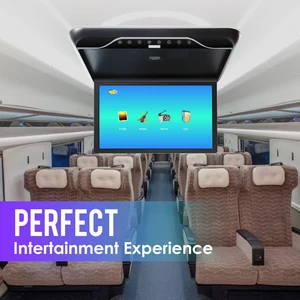 Car monitor roof lcd turning down screen, overhead multimedia video, roof roof mp5 display, building in FM transmitter, 19 10 Main Sales Monitor 19 inch - №2