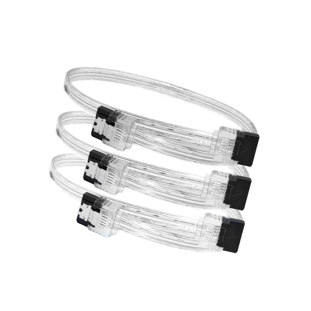 SATA 3.0 III 6Gb/s 10/30/50/70/100 سنتيمتر القرص الصلب محرك البيانات المسلسل ATA كابل مستقيم 26AWG ل HDD SSD خط الحبل 7pin sata كابل