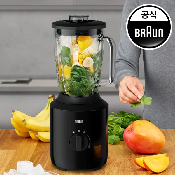 Braun 1.5L heat-resistant tempered glass blender JB3150BK