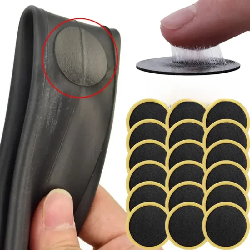 AliExpress NONE 30/20/10PCS Bicycle Glue-free Tire Patches Tool Quick Repairing Tyre Protection Patch Adhesive Quick Drying Bike Accessories