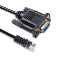 Unitronics PLC Programming Cable D-Sub 9 Pin DB9 Female to RJ11 6P6C Serial Communication Cable