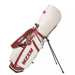 Latest Golf Bag with Red Color Lightweight Multi-Function Golf Club Bag PU Waterproof to Protect Items Safety Golf Caddy Bag