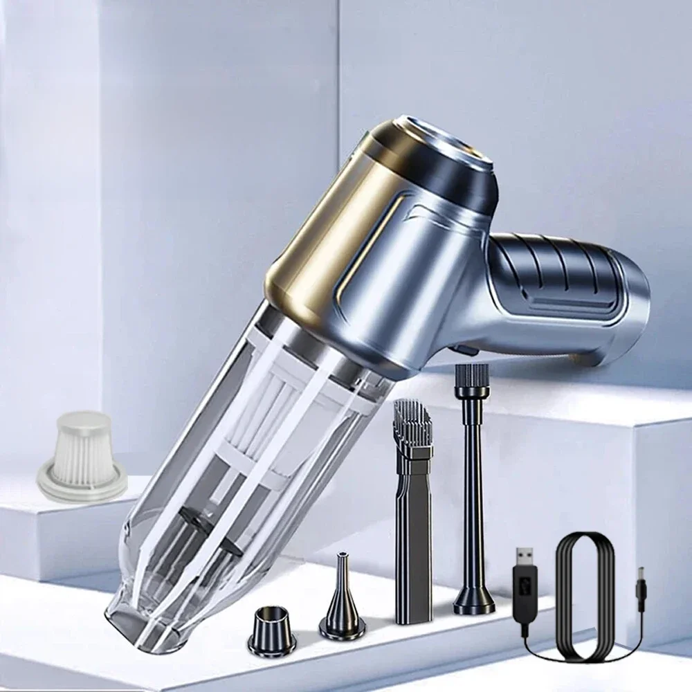 Aspirateur de voiture sans fil forte aspiration portable humide sec aspirateur automatique maison et voiture double usage Mini aspirateur appareil ménager