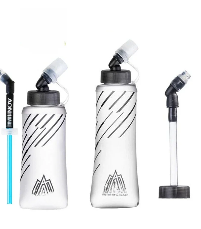 AliExpress AONIJIE Foldable Soft Flask Hydration 250ml 420ml Water Bladder BPA Free Water Bottle For Running Outdoor Marathon Cycling Trail