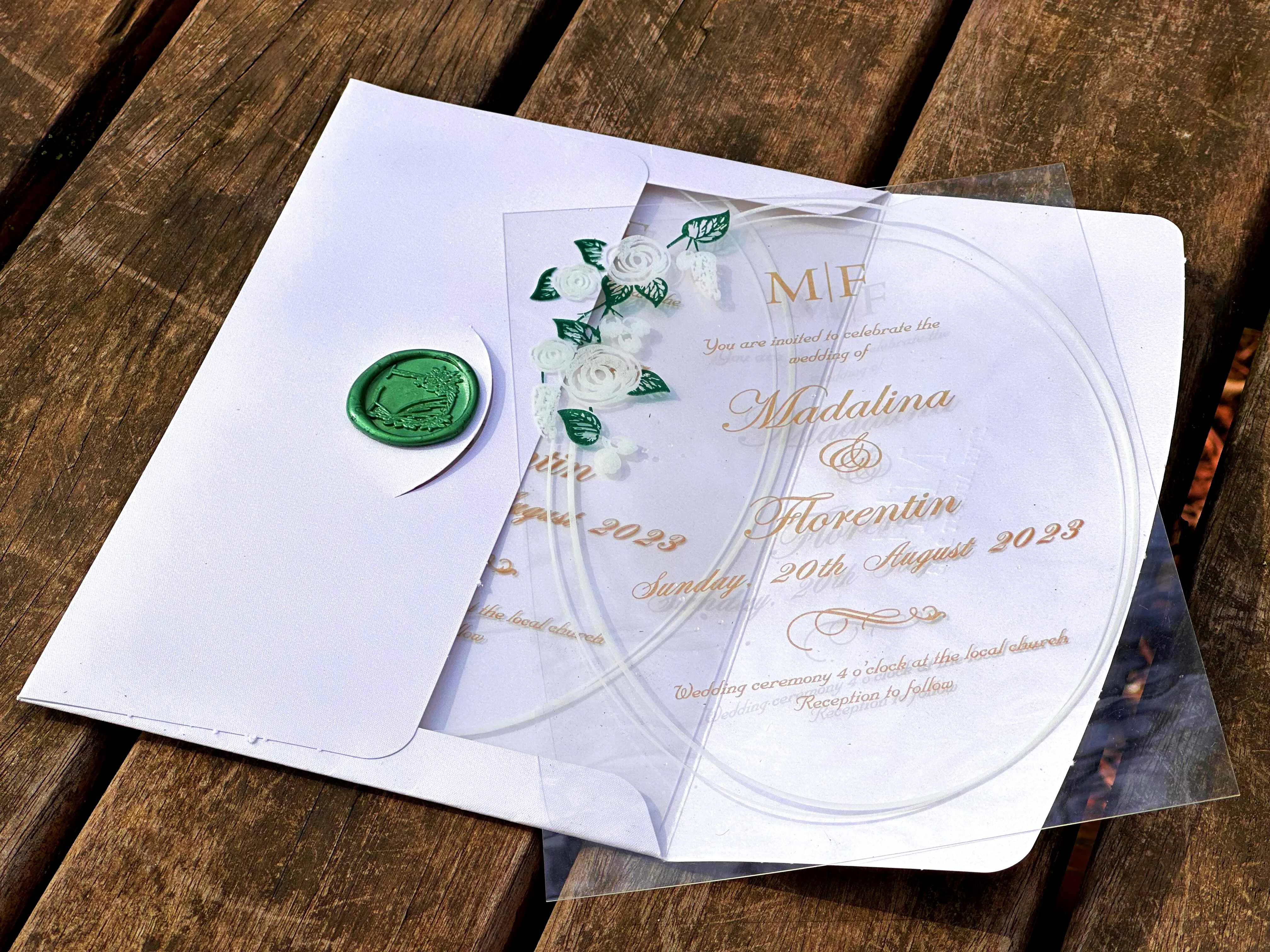 100 pcs Acrylic Invitation, Quinceanera Invitation, Birthday invitation, Wedding Invitation, Unique Invites, Minimalist Design