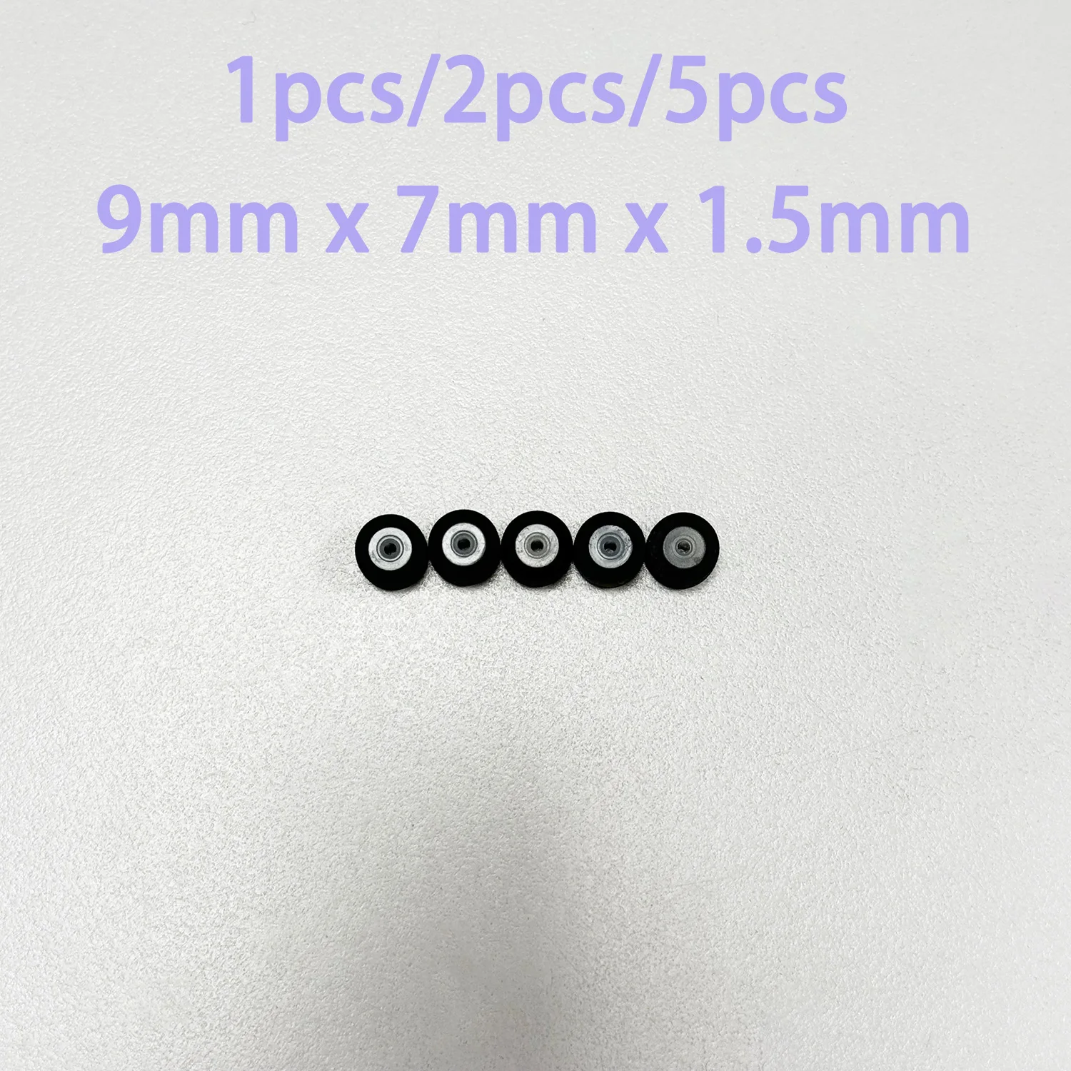 9mm*7mm*1.5mm Pinch Roller fits Sony other Recorder Radio Roller Belt Pulley Tape Plastic Shaft